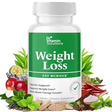 Weight Loss Supplements for Women & Men - Includes Green Tea Extract, Chromium, Vitamin B6 - Energy Booster, Belly Fat Burner & Appetite Suppressant Diet Pills - 30 Tablets