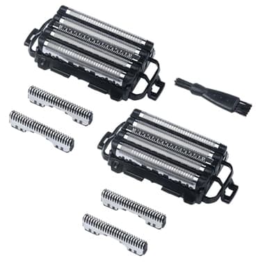 2-Pack Value Set Replacement Blades and Foil for Panasonic ARC5, Compatible with ES9032 WES9032P ES9034 ES9036, Fits Models ES-LV65 ES-LV67 ES-LV97 ES-LV9N ES-PV6A (+ 1 Cleaning Brush)