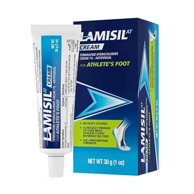 Lamisil 1 Week Athlete’s Foot Treatment, Antifungal Cream with Terbinafine Hydrochloride 1%, Fast Symptom Relief & Prevents Recurrence, 1 oz (30 g)