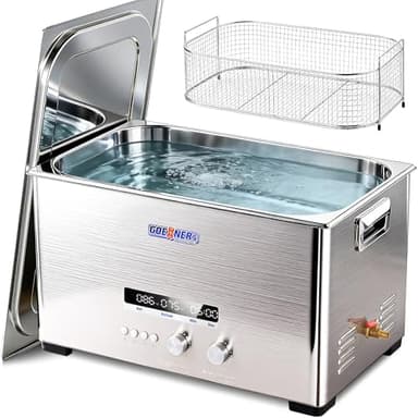 Keoslpy Ultrasonic Cleaner 22L, Professional Ultrasonic Cleaner Machine with Timer & Heater, Sonic Cleaning Machine for Carburetor, Gun, Industrial Parts Labs Chains Jewelry Watch Glasses 480W