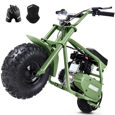 HOVER HEART Mini Bike, Gas Dirt Bike, Minibike, Gas Powered Mini Bikes for Adults, 99cc-4 Stroke Pit Bikes with Led, Dirtbike Motorcycle Max Load 200 Lbs, Speed 34.5 KM/H, Age13+ Hoverheart