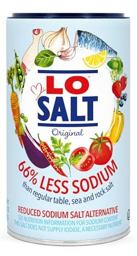 LOSALT – Reduced Sodium Salt | Original (non-iodised) | Great Tasting Salt Alternative/Substitute with 66% less sodium | 12.3oz/350g tub (pack of 1)
