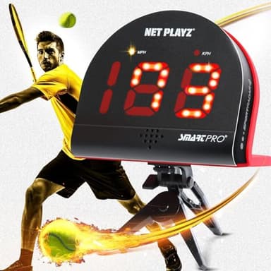Tennis Radar Guns Speed Sensors Hands-Free - Measure Serve, Racquet & Ball Speed, High Tech Gadget & Gear for Tennis Players