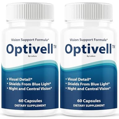(2 Pack) Optivell Eye Capsules, Optivel Pills Vitamins Eye Care Wellness Supplement Healthy Eyesight Retina Sharper Vision Support Formula Clear Eyes Ocular Comfort Health Visual Balance (120 ct)