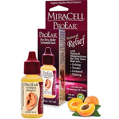 Miracell ProEar, Ear Drops for Itchy Ears, Ear Wax Softener, Clogged Ears, Dry Ears, for Adults Babies. 0.5oz