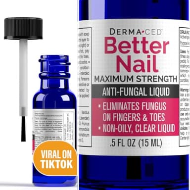Better Nail - Rejuvica - Extra Strength Nail Fungus Treatment - 25% Undecylenic Acid Maximum Strength Antifungal Solution helps Discolored & Damaged Nails - Supports Healthy Nails with 6 Natural Oils