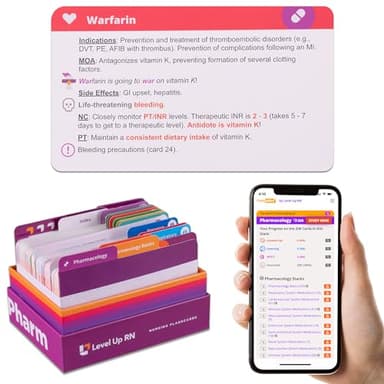 Pharmacology Flash Cards – No Fluff – Nursing School Essentials for Students – 2026 NCLEX ATI HESI Review LPN RN Flash Cards (223 Cards)