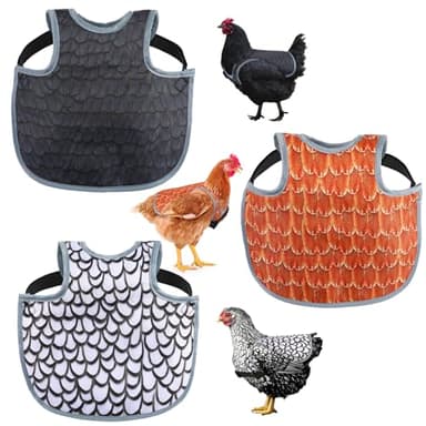 Chicken Saddles for hens, Chicken Apron Back Protector for Hens with Adjustable Strap, Chicken Hen Mating Saddle (3 Colour)