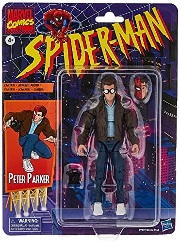 Hasbro Marvel Legends Series Spider-Man 6-inch Collectible Peter Parker Action Figure Toy Retro Collection