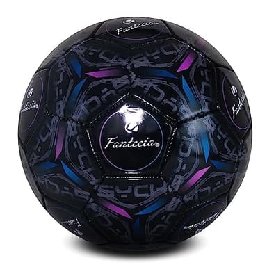 Fantecia Size 5 Soccer Ball, Official Size & Weight for Training, Unique Appearance-Convenient Pump Included