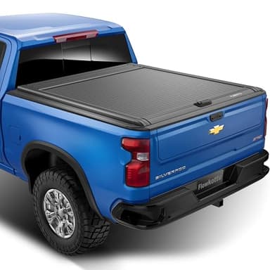 Flowkottu Retractable Hard Tonneau Cover Fits Chevy Silverado & GMC Sierra 1500 2019-2026 5.8 Ft Truck Bed | No Fit 19 LD & Carbon Pro Bed (2019-2025 1500, 5.8 FT)