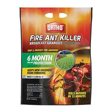 Ortho Fire Ant Killer Broadcast Granules, Kills Mounds in 15 Minutes, 6 Month Protection, Treats 5,000 sq. ft., 11.5 lb.