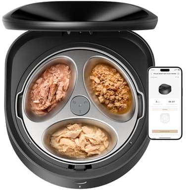 PETLIBRO Automatic Wet Food Cat Feeder 2026 New Version with Semiconductor Cooling, Refrigerated 3 Fresh Meals in 3 Days, App-Controlled Pet Food Dispenser, Stainless Steel Bowl, Easy to Clean