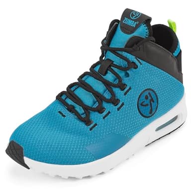 ZUMBA Women's Air Funk Foam-Sole Dance Sneakers, 10, Blue/Black