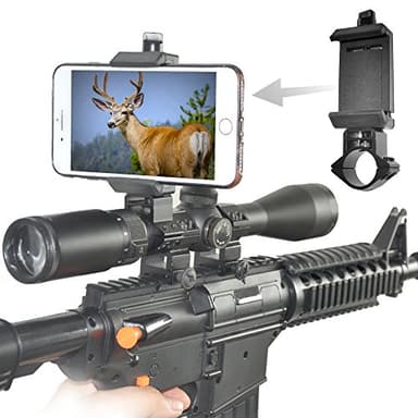 SOLOMARK 1" (25.4mm) Rifle Scope Adapter Ring/Mount for Cellphone Mount Holder to Capture Image and Video When You are Hunting