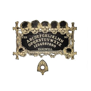 YIVFOX Ouija Board Magic Skull Divination Board for Party and Decoration, Wooden Spiritual Dialogue Board for Witchy Supplies