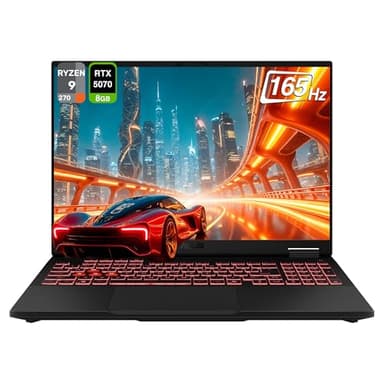 ASUS TUF A16 Copilot+ Gaming Laptop, AMD Ryzen AI 9 270, 32 GB DDR5 RAM, (1 TB + 1 TB) PCle SSD, 16" FHD+ (1920x1200) 165Hz Display, Nvidia G-Force RTX 5070, 1-Zone RGB Keyboard, W11 Home, Jaegar Gray