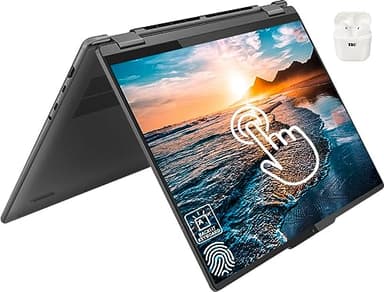 Lenovo Yoga 7i 16 Inch 2 in 1 Business Laptop, WUXGA FHD Touchscreen, 13th Gen Intel i7-1355U, 16GB DDR5 RAM, 1TB SSD, Windows 11 Pro, Intel Iris Xe Graphics, Backlit Keyboard, Grey, TDU