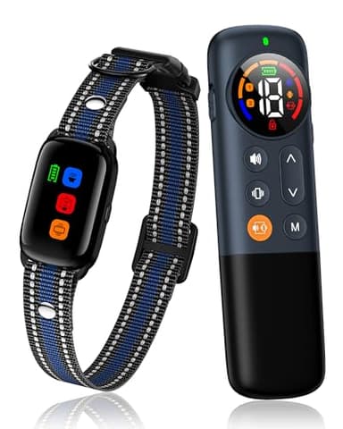 No Shock Dog Training Collar Vibrating Dog Collar with Remote 3300ft, Beep and Vibration Collar for Dogs 10-120lbs, Waterproof | Safe Lock | Painless&Humane to Stop Bad Behaviors