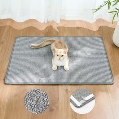 Conlun Cat Scratcher Mat,Natural Sisal Cat Scratch Pad,Horizontal Floor Cat Scratching Pads Rug for Indoor Cats Grinding Claws Nails,Cat Furniture Protector for Couch & Carpets & Sofas