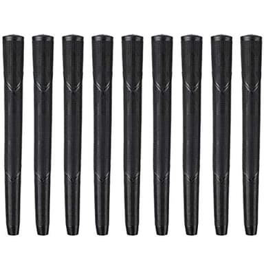 Karma Arthritic Oversized (+3/32”) Golf Grips for Men (9 Piece Set) | Firm Rubber Replacement Golf Club Grips Who Suffer from Arthritis