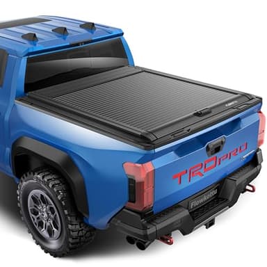 Flowkottu Retractable Hard Tonneau Cover Fits 2016-2026 Toyota Tacoma 5 Ft Truck Bed (60'') w/OE Track System (5 FT)