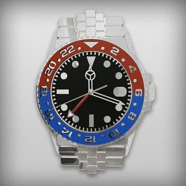 TIMEMAKER Luxury Wall Clock with a Wristwatch Appearance for Man Cave Bedroom Office Room Timepieces Shop Art Modern Design Home Decor Wall Watch Large Analog Silent Non Ticking Clock Watchmaker Gift