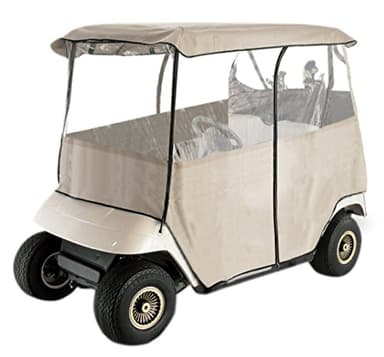 Deluxe 2-Person Golf Cart Cover Storage Driving Enclosure Fit EZ Go, Club Car, Yamaha Cart