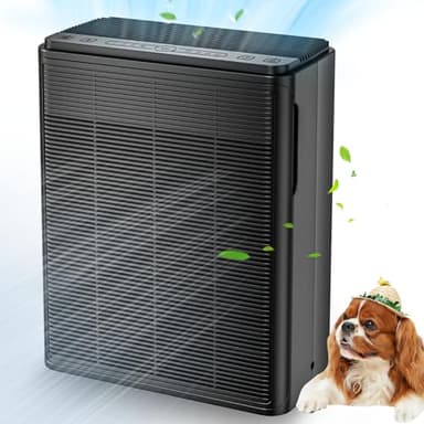 Air Purifiers for Home Large Room Up to 2000 Ft² with Washable Filters, AIUZLK H13 HEPA Filter,Bedroom Air Purifier for Pet,Air Cleaner for Smoke Pet Hair Dander Odor,P260 (Black)