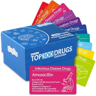 gisgfim Top 300 Drugs Flashcards Pharmacology Flash Cards Nursing School Essentials with Drug Names Test Questions Dosage Formulas IV Gauges for Nursing Pharmacology Med Students Pharmacy Techs