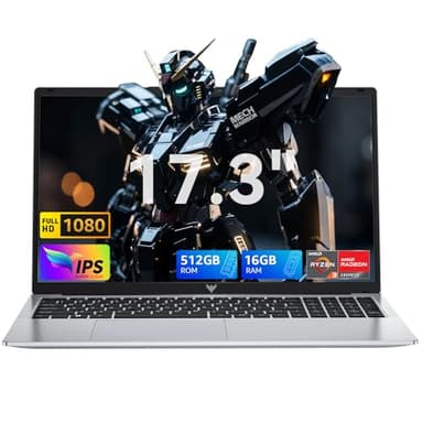 MALLRACE Gaming Laptop,15.6inch Ultra Laptop with AMD Ryzen 7 5700U(Beats i7-1265U,up to 4.3GHz), 16GB DDR4 512GB NVMe SSD Windows 11 Laptop, AMD Radeon Graphics,WiFi 6, Numeric KB