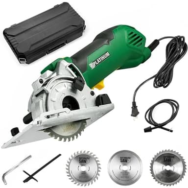 ROTORAZER SAW Platinum Compact Circular Saw Set - New Model for 2024! Extra Powerful - Deeper Cuts! Cut Drywall, Tile, Grout, Metal, Pipes, PVC, Plastic, and Copper. AS SEEN ON TV! (Green)
