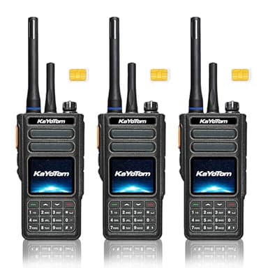 (Lifetime Free) Rapid Dual-Mode GPS Global Unlimited Range Walkie Talkies Long Range Two Way Radio with 4G LTE PoC & UHF PTT, Encrypted Calls, IP68 Waterproof for Outdoor, Logistics & Emergency