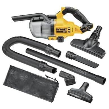 DEWALT 20V Handheld Vacuum Cordless, Car Vacuum with HEPA Filter, 6 Attachments and LED Light, High Performance Dry Only Small Shop Vac, Battery Not Included (DCV501HB)