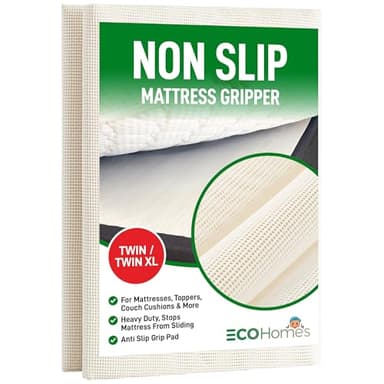 ECOHomes Non Slip Mattress Gripper Pad Stop Mattress, Keep Topper from Sliding - Anti Slip Grip Pads Holder Stop Couch Cushion, Sofa Cushions, Patio & Furniture to Prevent Sliding (Twin/Twin XL)