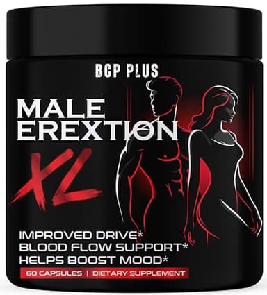 BCP PLUS MalePlus Performance - Volume Booster - Pills for Men - 3rd Party Lab Tested | for Fast Acting Blood Flow, Vigor, Drive & Size EnIargement | HornyGoat Weed & Maca, Tribulus 60 Capsules