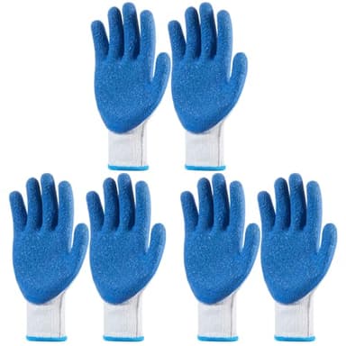 Sureio 3 Pairs Donning Gloves for Compression Stockings Non Slip Gloves for Stocks Medical Aid for Seniors and Elderly(Blue, White)