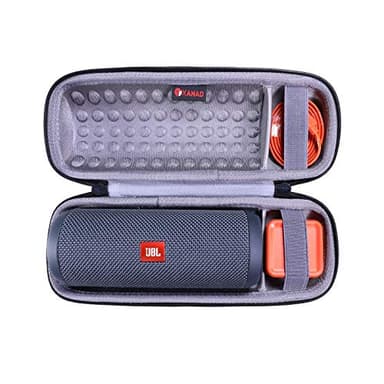 XANAD Case for JBL Flip 4/3 or Flip Essential 2/1 or Sonos Roam 2/1 Waterproof Portable Bluetooth Speaker Speaker Hard Storage Carrying Protective Bag Grey