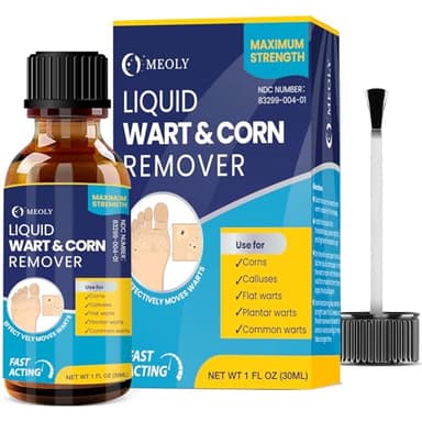 MEOLY Salicylic Wart Removal Freeze Away: Fast-Acting Wart Removal Maximum Strength for Men and Women - Plantar Wart Genital Wart Corns Calluses 30 ML