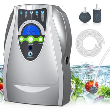 VTAR Ozone Machine, 500mg/h Multipurpose Ozone Machine Purify Air, Water, Fruits, Vegetables, Toothbrushes, Aquarium. Fruit Cleaner Device in Water
