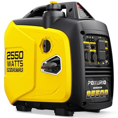 2550-Watt Portable Inverter Generator for Home Use, 1.06Gallon Large Fuel Tank Up to 10 Hours Use, 120V Gas Powered Generator Super Quiet - EPA Compliant-Yellow