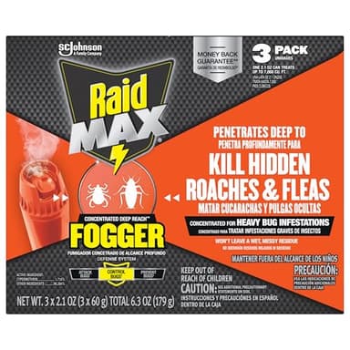 Raid Max Fogger for Indoor Use 6.3 Ounce (Pack of 1)