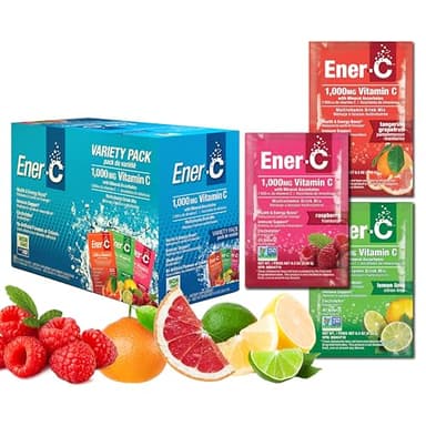 Ener-C Multivitamin Drink Mix - Vitamin Packets for Water, Electrolytes Powder Packets, Vitamin Drink Mix, Hydration Liquid Mix, Immune Booster for Adults, Healthy Energy - Variety Pack, 30 Count