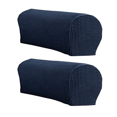 LINGXIYA Soft Stretch Plush Armrest Cover, Armrest Covers for Chairs/Sofas, Couch Arm Covers, Furniture Protector Armchair Slipcover for Recliner, Set of 2(NOT Suitable for Leather Sofas)
