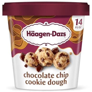 Haagen-Dazs, Chocolate Chip Cookie Dough Ice Cream, 14 oz (Frozen)