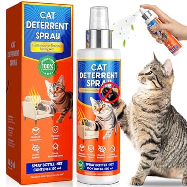 Jilca Cat Deterrent Spray for Indoor and Outdoor, Cat Scratch Deterrent for Furniture Protection, Anti Marking Deterrent for Sofas or Carpet, with Natural Ingredients, 5.07 Fl Oz