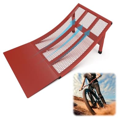 DOLEMODUO Jump Ramp for BMX, Skateboard/Bike/Skate/RC/Jump Ramp, Designed for Both BMX Bikes and Remote-Controlled Vehicles