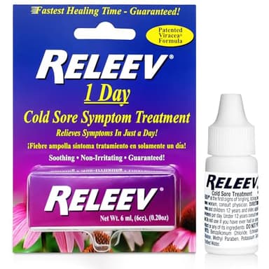 Releev Cold Sore 1Day Trtment, 6 ml