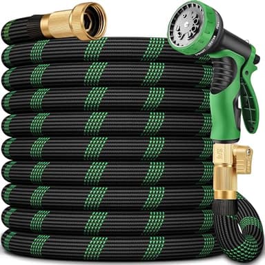 150 FT Non-Expanding Garden Hose, 2026 New Upgrated Non-Expandable Garden Water Hose - Ultra-Light & Flexible Burst-Resistant, Kink-Free Garden Hoses, All-Weather Use for Lawns, Gardens,Outdoor