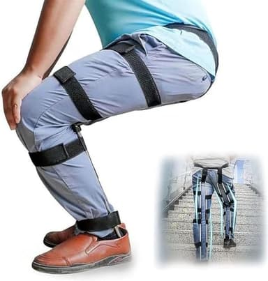 Happymiss Wearable Chair Exoskeleton Levitation Seat, Invisible Chair Wearable Exoskeleton Human Wearable Seat, Anywhere Camping Folding Stool Withstands 330lbs,XL, X-Large